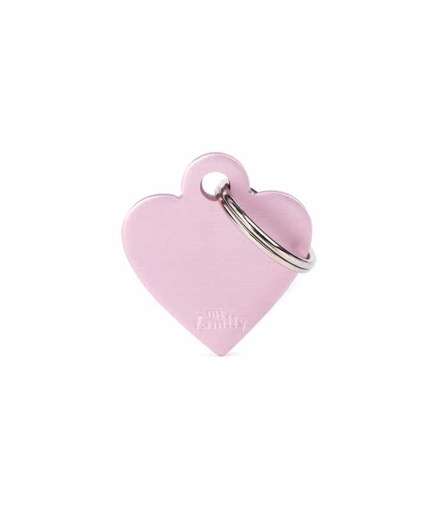 MFB24 MY FAMILY SMALL HEART ALUMINIUM PINK - Image 1
