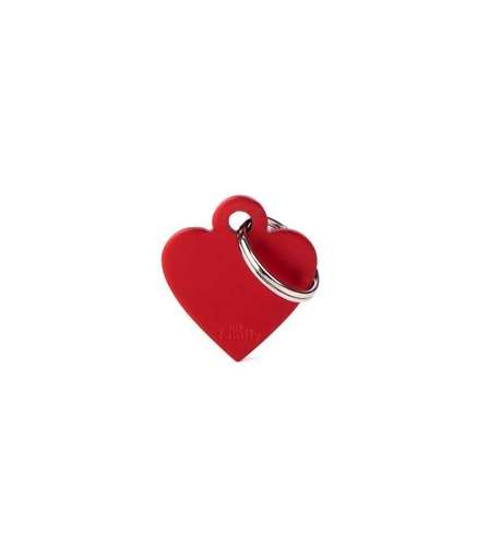 MFB25 MY FAMILY SMALL HEART ALUMINIUM RED - Image 1