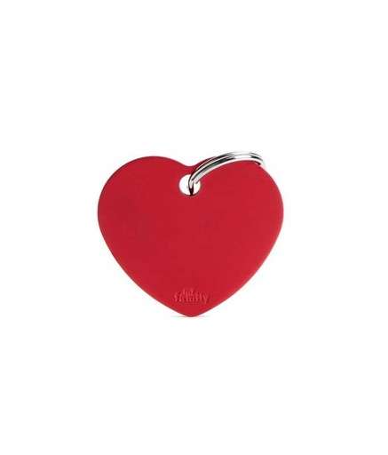 MFB30 MY FAMILY CUORE GRANDE ALLUMINIO ROSSO - Image 1
