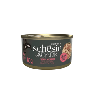 Schesir After Dark Wholefood In Broth For Cat - Chicken With Beef 80g (Min Order- 12 Cans)