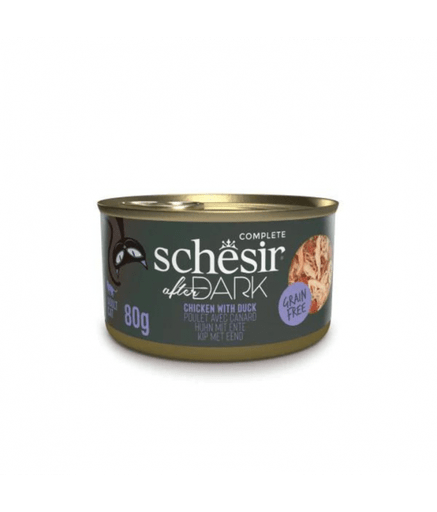 SCINV21112303 Schesir After Dark Wholefood In Broth For Cat - Chicken With Duck 80g (Min Order- 12 Cans) - Image 1