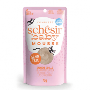 Schesir Baby Mousse Kitten - Salmon And Chicken 70g (Min Order- 12 Pouch)