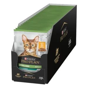 PRO PLAN STERILISED ADULT WET CAT FOOD WITH CHICKEN GRILLED IN GRAVY