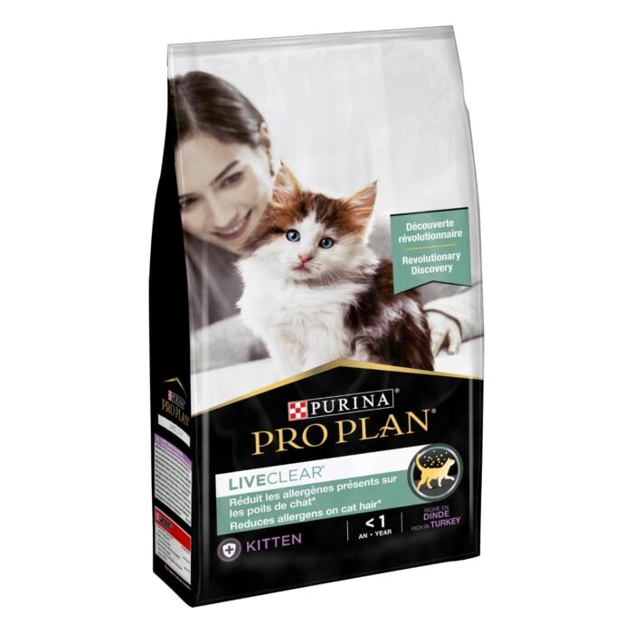 12425129 PRO PLAN LIVECLEAR KITTEN, ALLERGEN REDUCING DRY CAT FOOD WITH TURKEY - Image 1