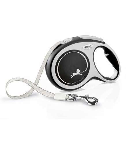 4000498043820 Flexi New Comfort L Tape 8m – Black - Image 1