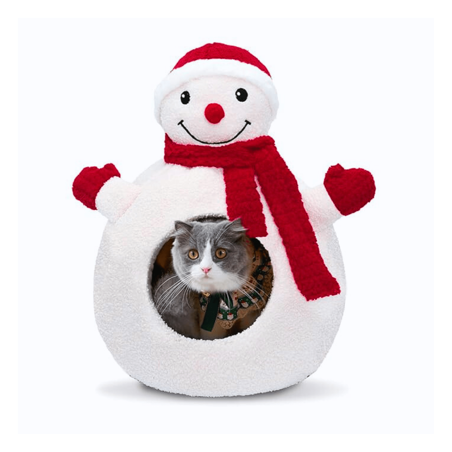 CH-160205 Seasopet Christmas Snowman Cat House 36x36x54 cm - Image 1
