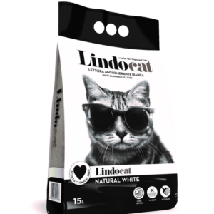 Lindocat White Bentonite Natural White Cat Litter – Fragrance Free, 15L