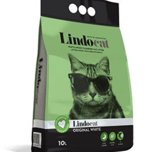 Lindocat White Bentonite Original White Cat Litter – Fragrance Free, 10L
