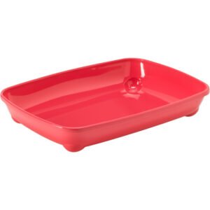 Moderna Arist-O-Tray Cat Litter Tray 36.7 x 27.1 x 6.2 cm – Spicy Coral, S