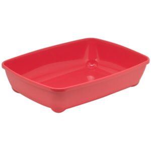 Moderna Arist-O-Tray-Cat Litter Tray 42.2 x 30.4 x 9.9 cm-Spicy Coral