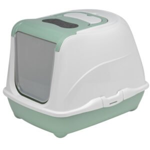Moderna Flip Cat Litter Box Large – 50.2 x 38.8 x 37.7cm – Green