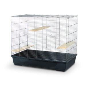 Jerry Large Rodent Cage - 100 X 55 X 84 Cm/Black & White