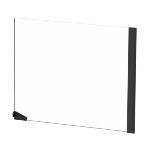 Spare Part Glass Door for Terrarium - 132x45x75 - Right Door, Black