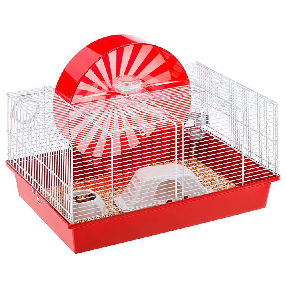 57003070 Ferplast Coney Island Hamster Cage With Large Wheel And Play Area
50 X 35 X H 25 Cm - Image 1