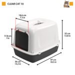 Ferplast Toilet Clear Cat 10 36x47x35cm - Image 3