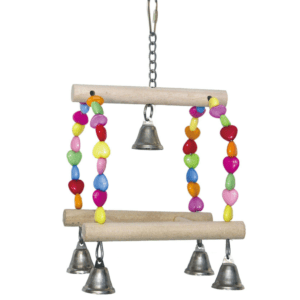 VanPet Hanging Square Natural Bird Toy 24x13cm