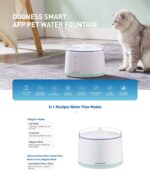 Dogness Smart Water Feeder For Pets (App Controlled)-White - Image 5