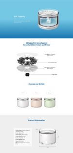 Dogness Smart Water Feeder For Pets (App Controlled)-White - Image 3