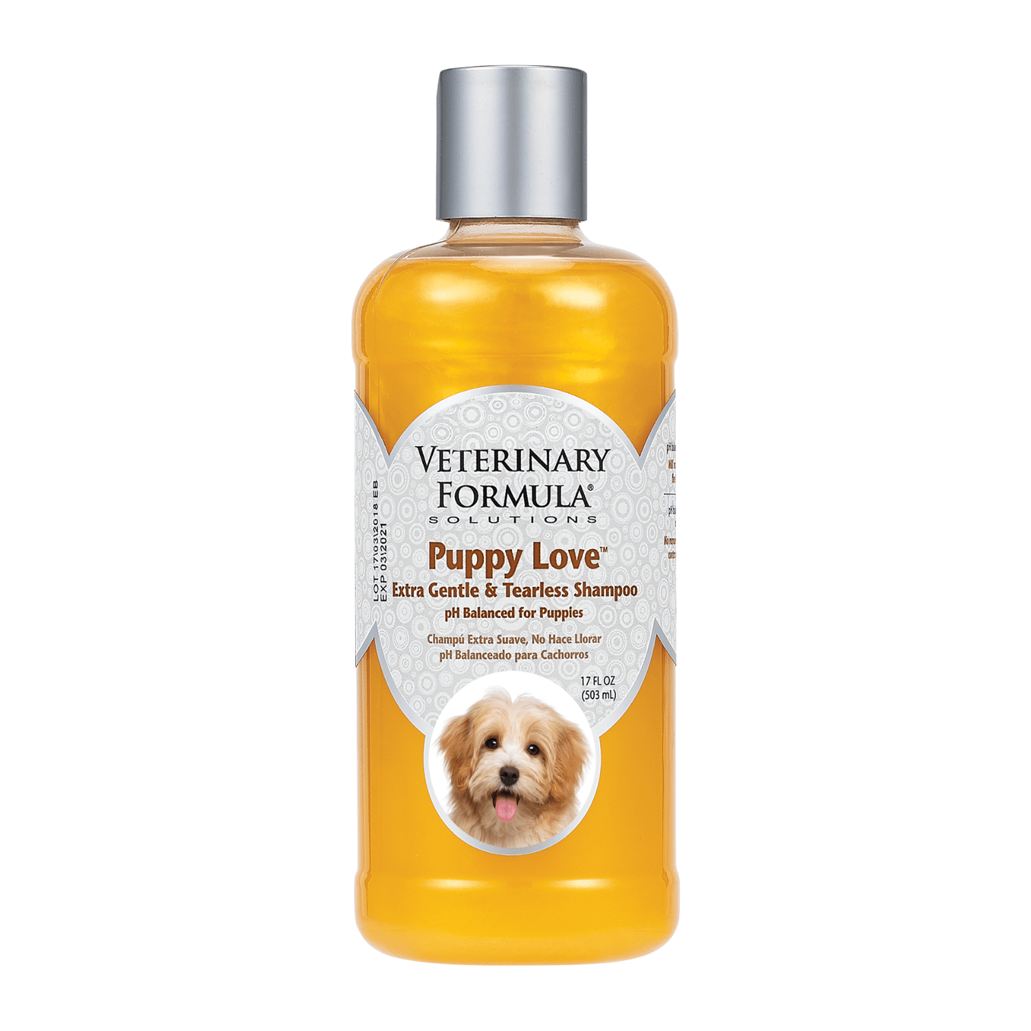 FG01840 Synergy Labs Veterinary Formula Solutions Puppy Love Extra Gentle & Tearless Shampoo 17Oz - 503Ml - Image 1