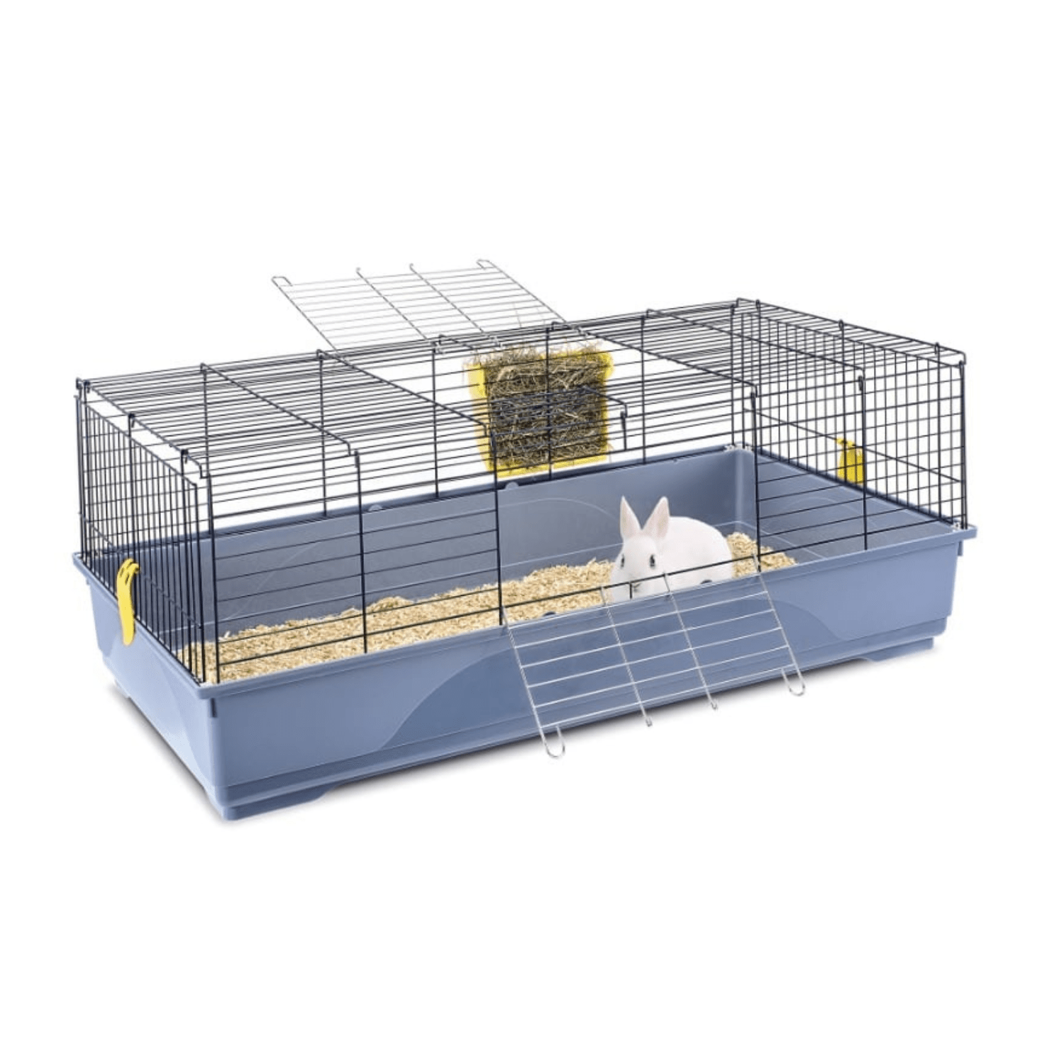 IM05616R Imac Easy 120 "2Nd Life Plastic"Cage 120X60X46,5Cm For Small Pets-White/Avio Blue - Image 1