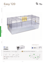 IMAC EASY 120 Cage 120x60x46,5cm for Small Pets-BLUE/LIGHT BLUE - Image 2