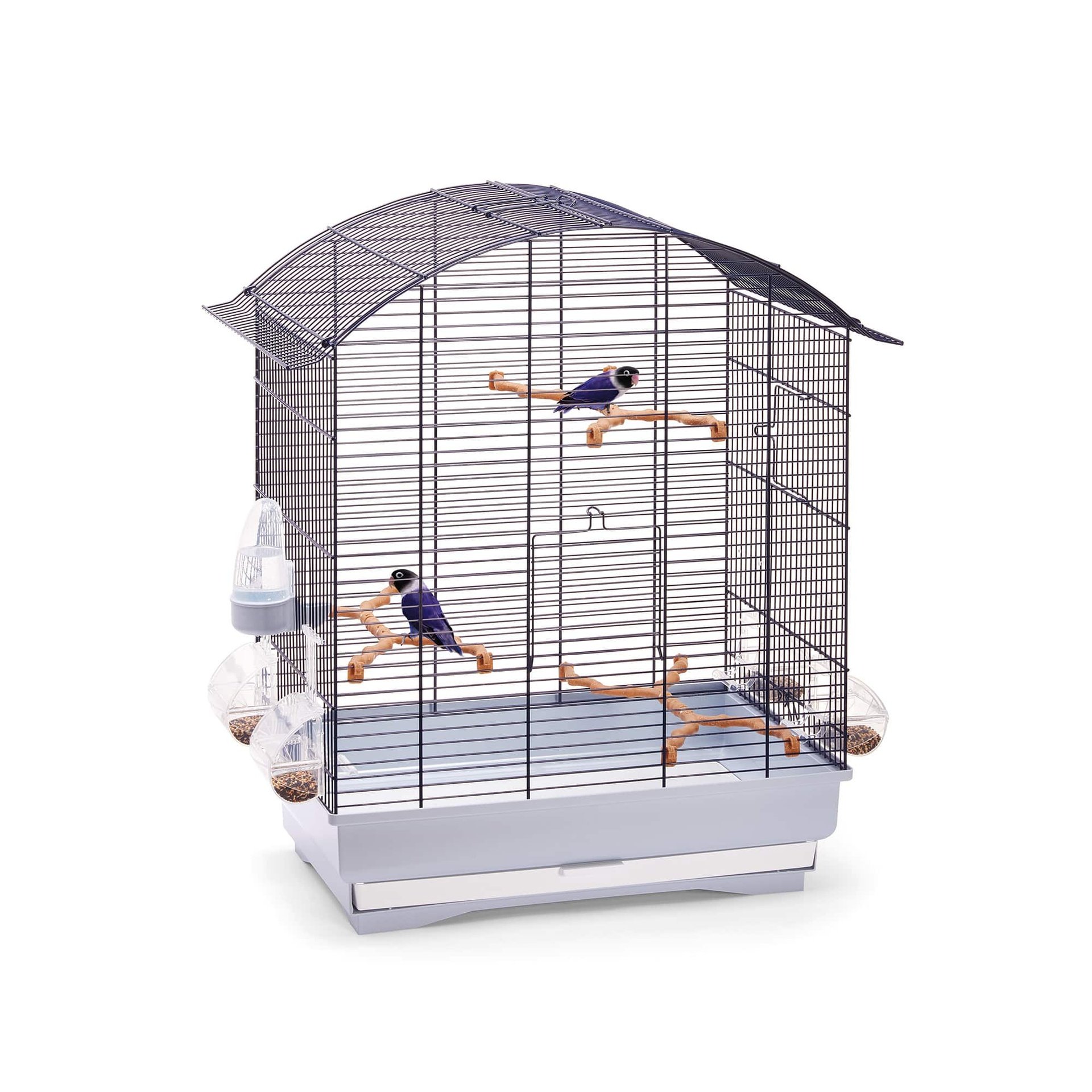 IM14024 Imac Agata Cage 58X33X62,5Cm For Canaries, Parakeets And Exotic Birds- Blue/Ghiaccio - Image 1