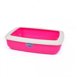 Duvo Cat Tray With Rim Maui Pink 50 X 38 X 12Cm[Dimension - 50 X 38 X 12Cm]
