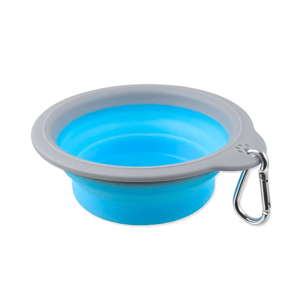 Pado Adjustable Blue And Gray Bowl Large-18x16.8x(2.9-6.4cm)