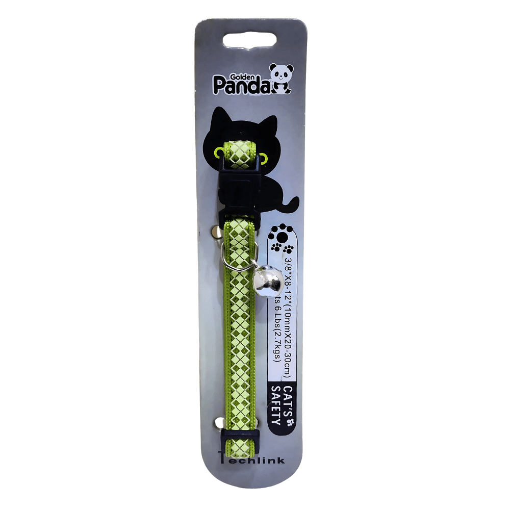 TL17121905 Golden Panda Night Glow Cat Collar 10mmx20-30cm - Image 1