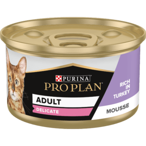 PRO PLAN ADULT DELICATE DIGESTION MOUSSE RICH IN TURKEY 24 X 85G