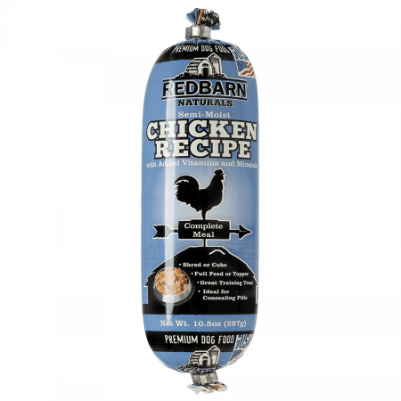 10112c_rollfood-chicken_10oz_package-front_may-2019-rgb72dpi.png Redbarn Chicken Recipe Rolled Dog Treat - 297G - Image 1