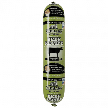 10400b_rollfood-beef_1.8kg_package-front-may-2019-rgb72dpi.png Redbarn Beef Recipe Rolled Dog Treat - 1.8 Kg - Image 1