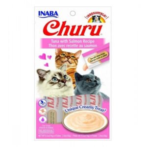 Inaba Churu Tuna With Salmon Cat Treats - 14G X 4 Tubes