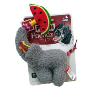 Plush Friendz Elephant With Squeaker And Crinkle S/M