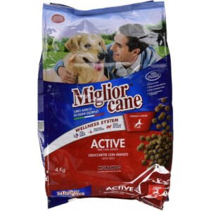 Miglior Croquettes Active With Beef Dry Dog Food - 4Kg