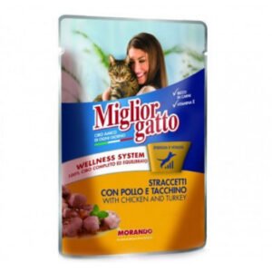 Miglior Gatto Chicken & Turkey Cat Food Pouches - 100G - Pack Of 12