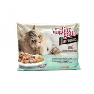 Miglior Chunks In Jelly Tender Salmon & Fish/Shrimps - 85Gx4