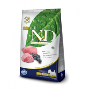 Farmina N&D Lamb & Blueberry Adult Mini Dry Dog Food - 2.5 Kg