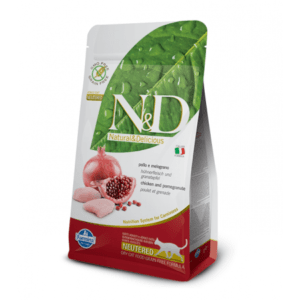 Farmina N&D Chicken & Pomegranate Neutered Dry Cat Food - 1.5 Kg