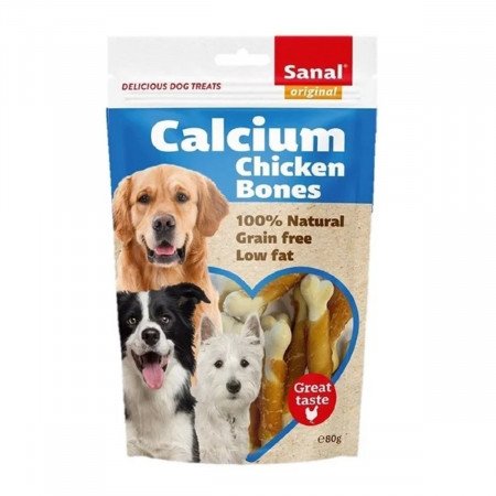 8711908281300_1.jpg Sanal Calcium Bone Dog Treat - 80G - Image 1