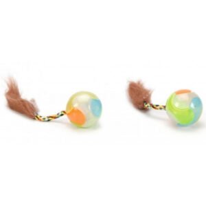 Beeztees Plast Glow Ball For Cats Assorted