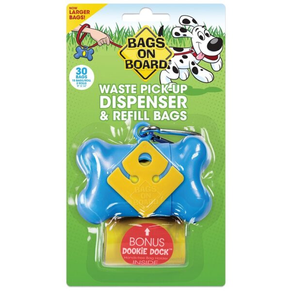 BOB-Dispenser-Bone-Blue-1-600x600-1.jpg BOB Dispenser Bone - Blue(30 bags) - Image 1