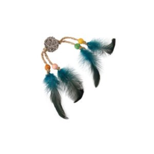 Eco Line Catch Scratch With Rattle Wood / Feather / Rattan