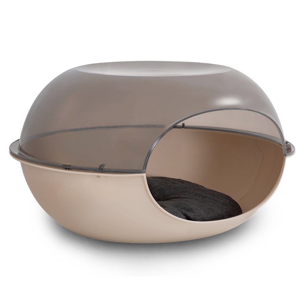 Cat-Kennel-Tan.jpg Kennel for Cats – Cuccia Luna Fume - Image 1