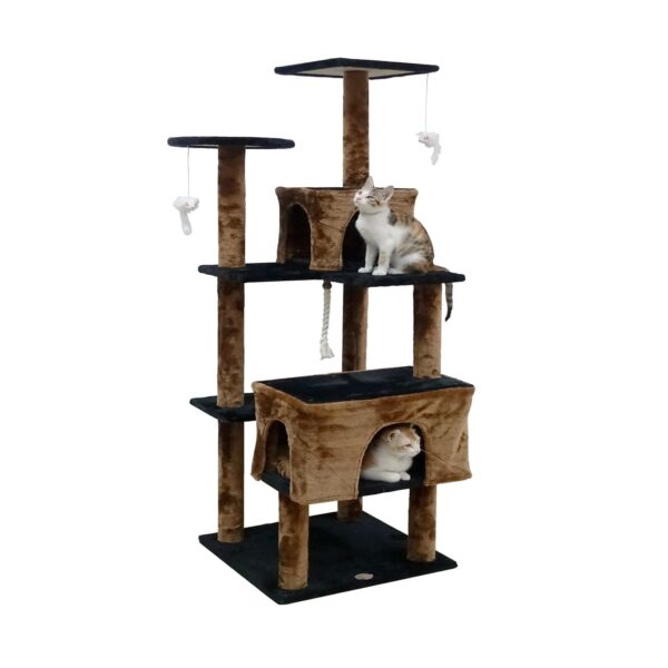 F715-1-600x600-1.jpg Go Pet Club - 61″ Kitten Cat Tree House - Image 1