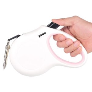 Fida Retractable Dog Leash (JFA Series) - L- White