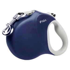 Fida Heavy Duty Retractable Dog leash 26ft (8m) - 26ft (8m)- Bule