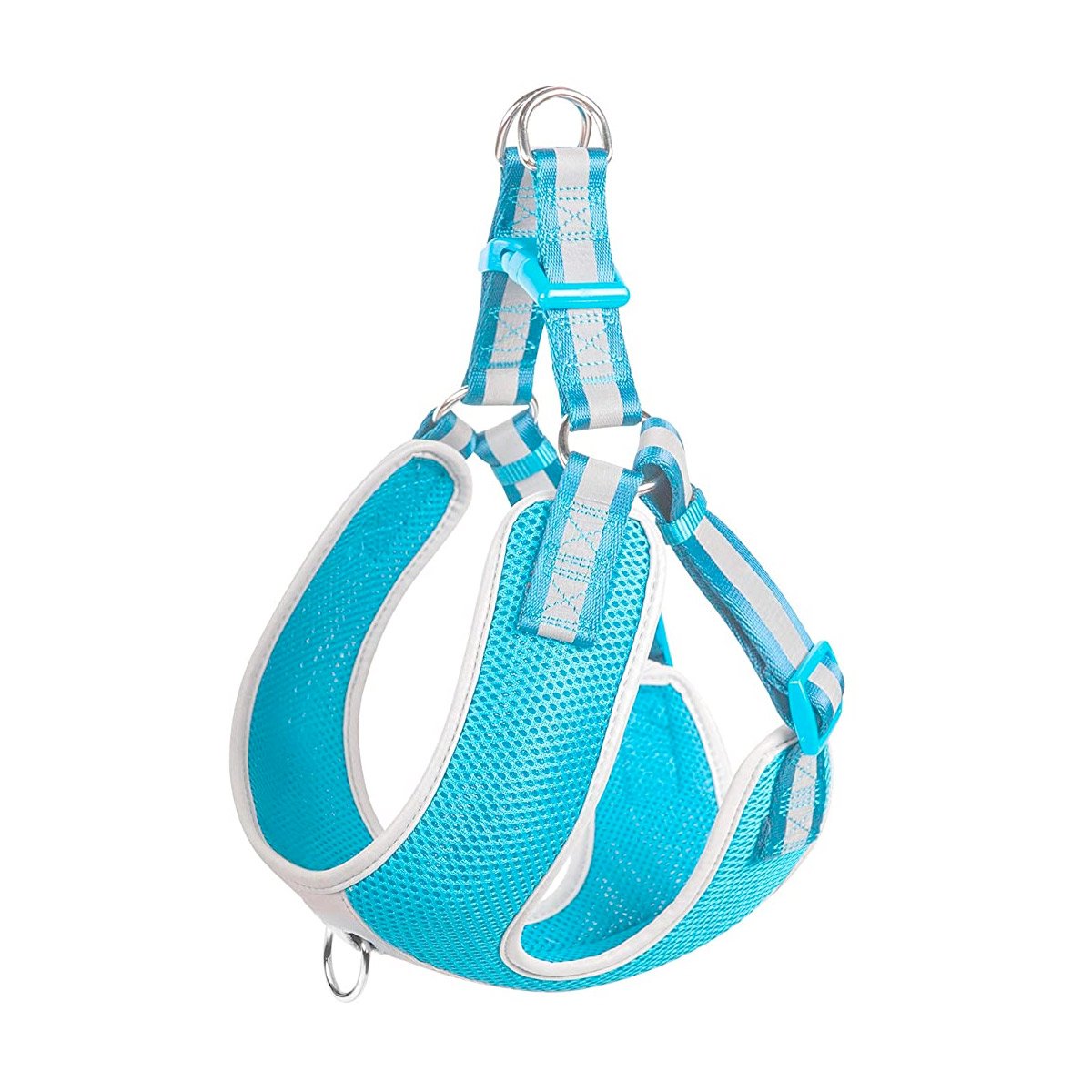 Fida-Step-in-Dog-Harness-AQUABLUE.jpg Fida Step-in Dog Harness -Reflective - Image 1