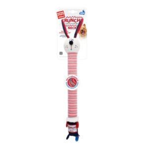 Gigwi Crunchy Neck Plush Friendz Rabbit With Bone & Squeaker  Small