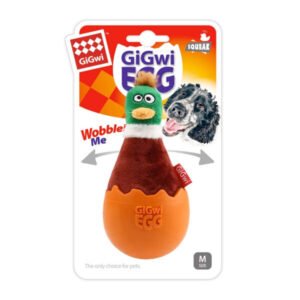 Gigwi Egg Wobble Fun Brown Duck  Medium